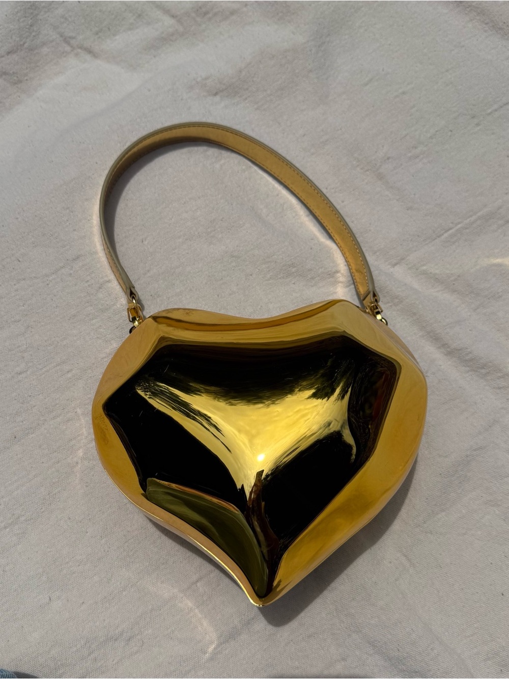 Simon Miller Gold Heart-Shaped Shoulder Bag